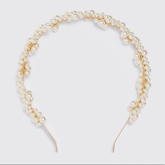 Zara Accessories - Zara Faux Pearl Headband